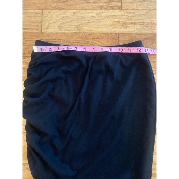 Gap women's black ruched side mini bodycon pull on short skirt size XS - Picture 4 of 8